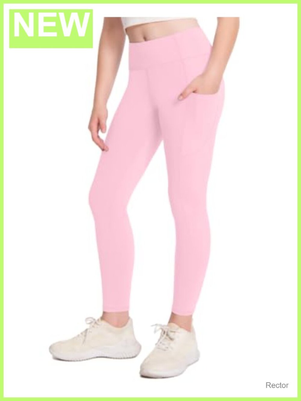 Girls Athletic Leggings with Pockets High Waisted Yoga Pants Teens Dance